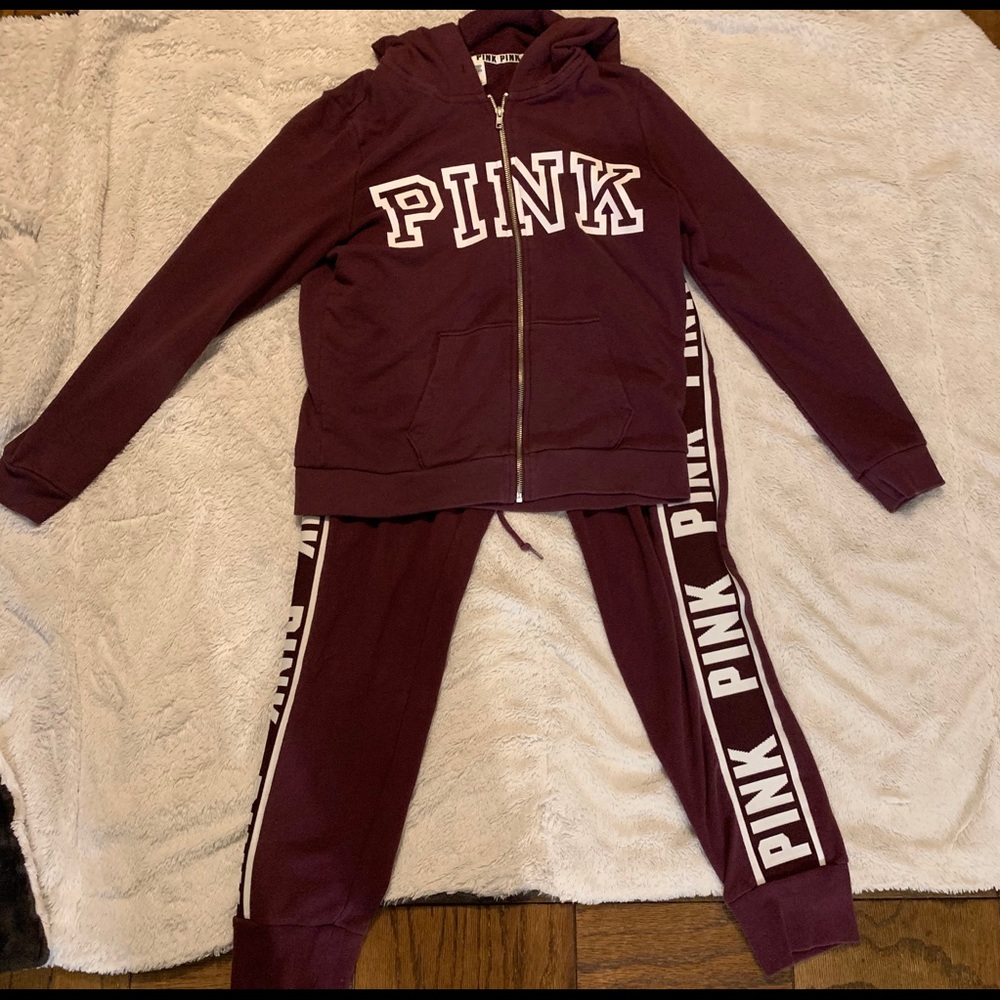 Pink sweat outfit